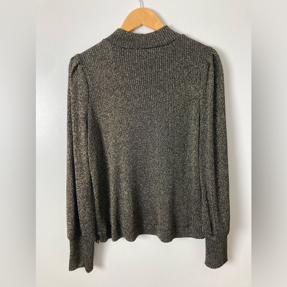 Women’s LOFT Black and Gold Sweater Size Large - Picture 3 of 10